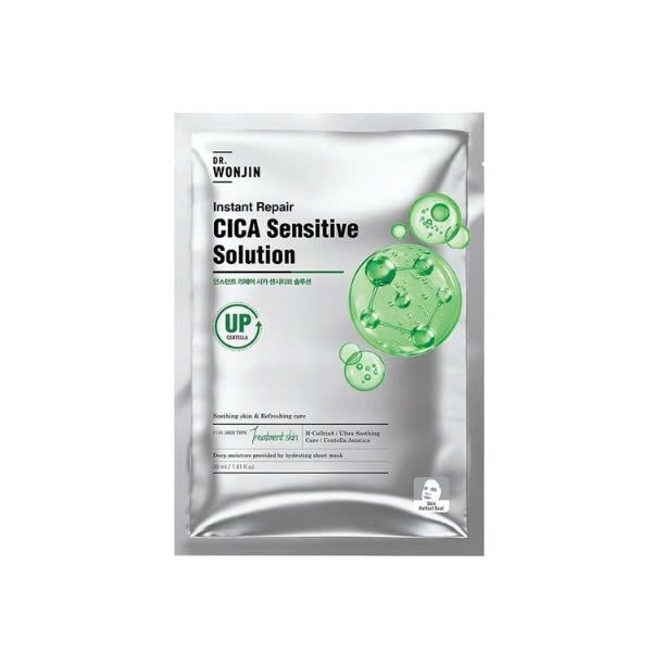 Mặt Nạ Phục Hồi Và Làm Dịu Cấp Tốc Wonjin Instant Repair Cica Sensitive Solution 30ml