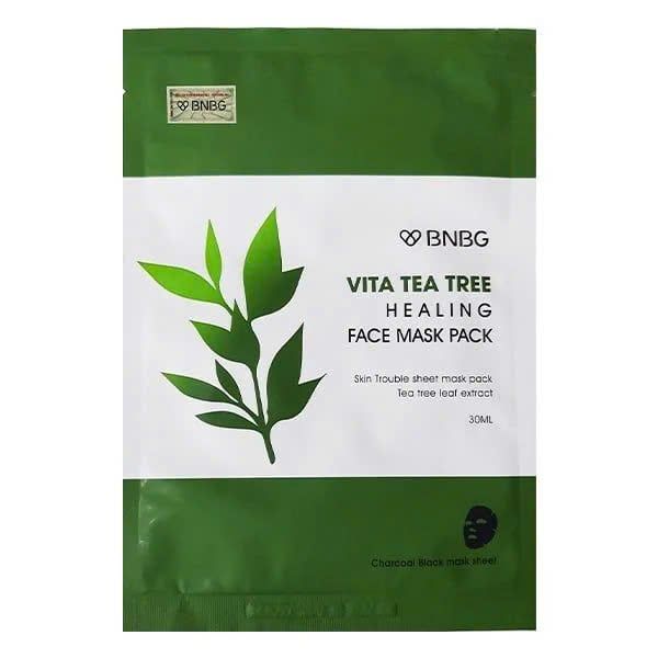 Mặt Nạ Bnbg Tràm Trà Giúp Thải Độc Da, Giảm Mụn 30ml Vita Tea Tree Healing Face Mask Pack
