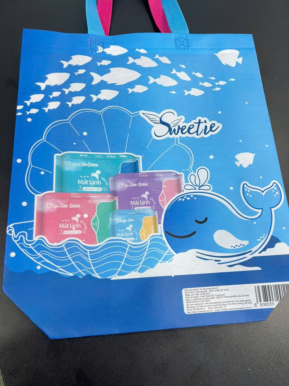 Túi Vải Không Dệt Finetech (Sweetie) - KM