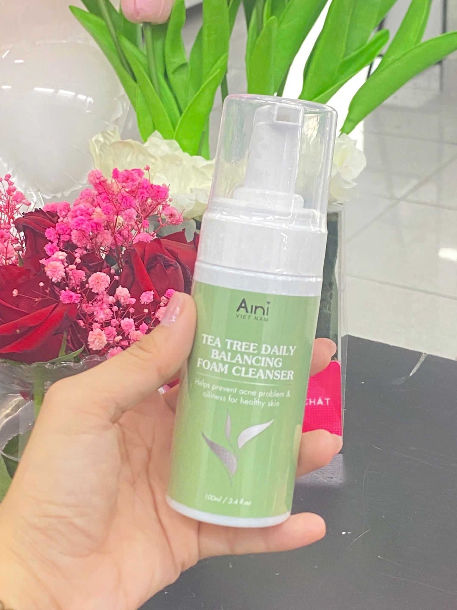 Aini Bọt Rửa Mặt Tràm Trà Sạch Da 100ml- KM