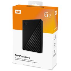 Ổ Cứng Di Động WD My Passport 5TB 2.5 inch USB 3.2 - Màu Đen