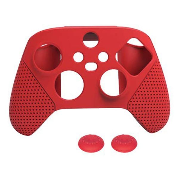 Bao Silicon Cho Tay Cầm Xbox Series X Kèm 2 Núm Bọc Analog (Dobe) - Màu Đỏ