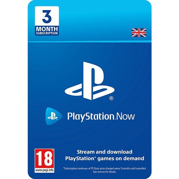 PlayStation Now 3 Tháng - UK