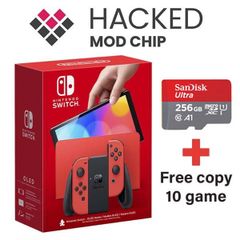 Máy Nintendo Switch Oled Mario Red Mod Chip