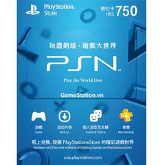Thẻ PSN Gift Card 750 HKD - Hong Kong