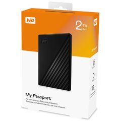 Ổ Cứng Di Động WD My Passport 2TB 2.5 inch USB 3.2 - Màu Đen