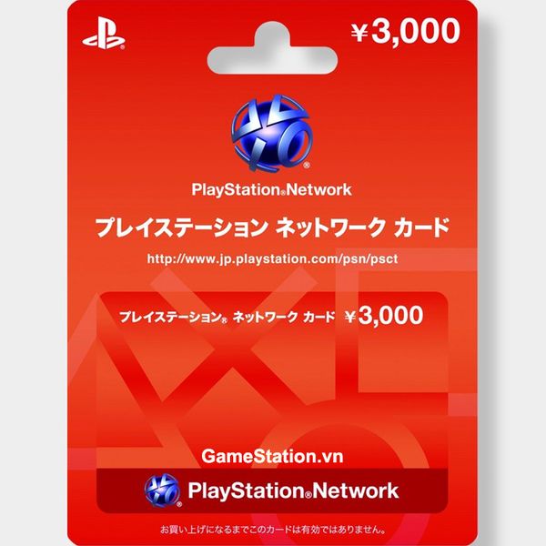 Thẻ PSN Gift Card 3000 Yen - JAPAN