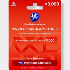 Thẻ PSN Gift Card 3000 Yen - JAPAN