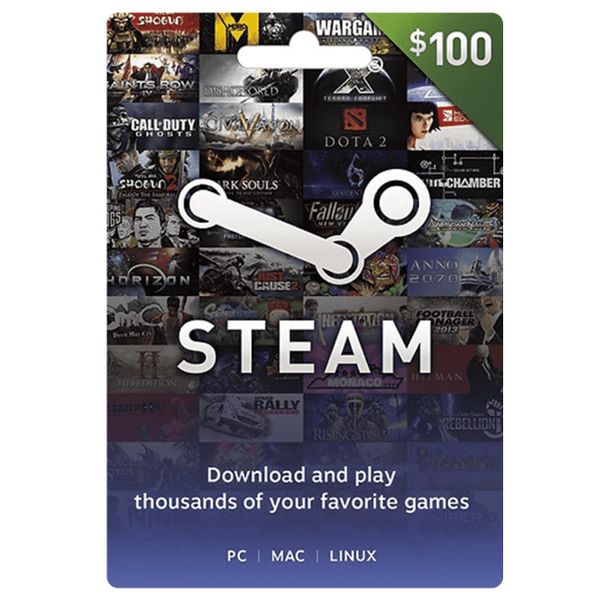 Thẻ Steam Wallet 100$ - US