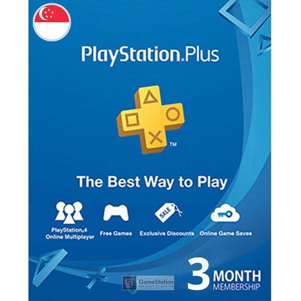 Thẻ Playstation Plus 3 Tháng - Singapore