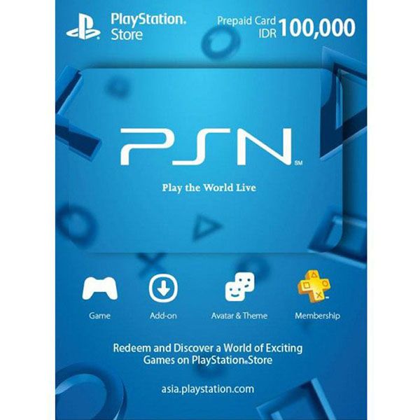 Thẻ PSN Gift Card 100,000Rp - indonesia