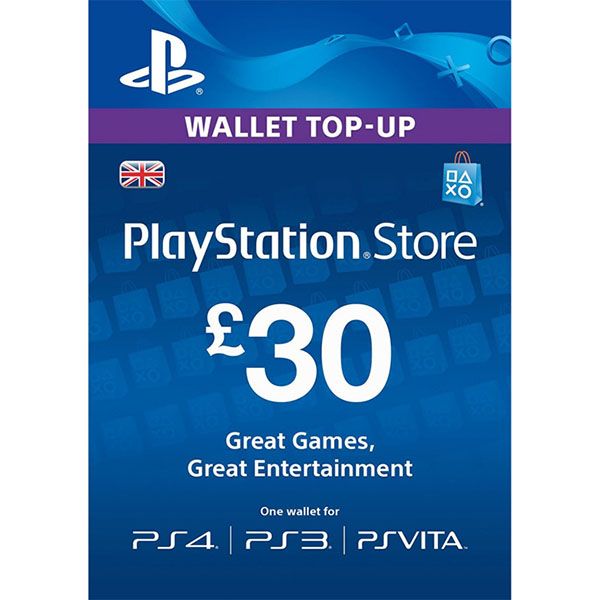 Thẻ PSN Gift Card 30 GBP - UK