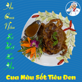  Cua Nâu Sốt Tiêu Đen 