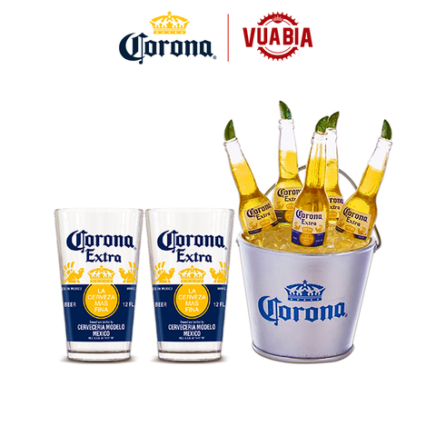 Combo 01 Xô Đá Corona + 02 Ly Corona - QUÀ TẶNG KHÔNG BÁN