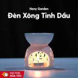 Đèn Xông Tinh Dầu Gốm Bằng Nến Làm Thơm Phòng HENY GARDEN