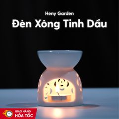 Đèn Xông Tinh Dầu Gốm Bằng Nến Làm Thơm Phòng HENY GARDEN