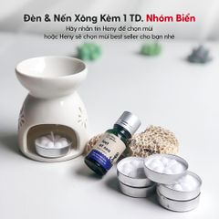 Đèn Xông Tinh Dầu Gốm Bằng Nến Làm Thơm Phòng HENY GARDEN