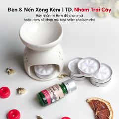 Đèn Xông Tinh Dầu Gốm Bằng Nến Làm Thơm Phòng HENY GARDEN