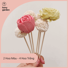 Que Khuếch Tán Tinh Dầu Hình Hoa Gỗ Mây (Giao Màu Ngẫu Nhiên) HENY GARDEN