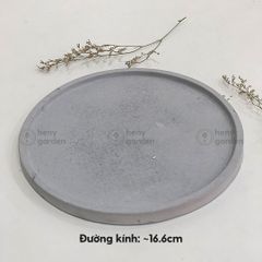 Khay Đế Lót Nến Thơm Xi Măng Phong Cách Hiện Đại (Nhiều Mẫu) HENY GARDEN