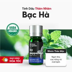 Tinh Dầu Bạc Hà (Icy Peppermint Essential Oil) Heny Garden
