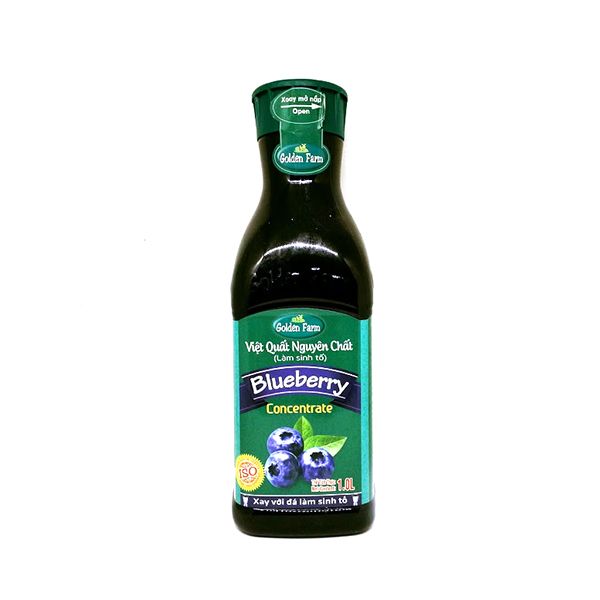 Golden Farm - Việt Quất Nguyên Chất (Làm Sinh Tố) (1L)