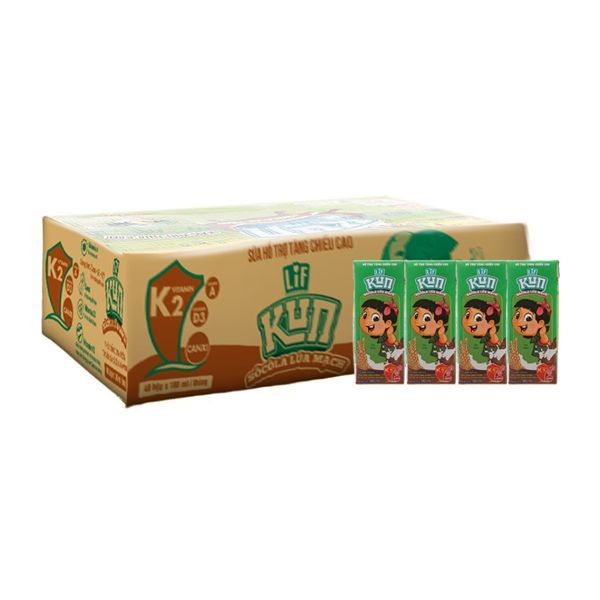 Thức Uống Dinh Dưỡng Socola Lúa Mạch Kun (180ml)