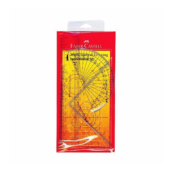 Bộ 5 Dụng Cụ Vẽ Toán Học Faber-Castell 163504