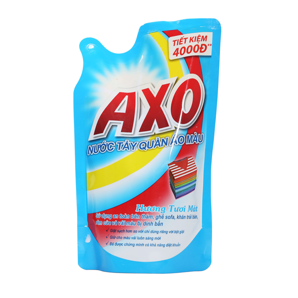  Nước Tẩy Quần Áo Màu AXO Hương Tươi Mát 400ml 