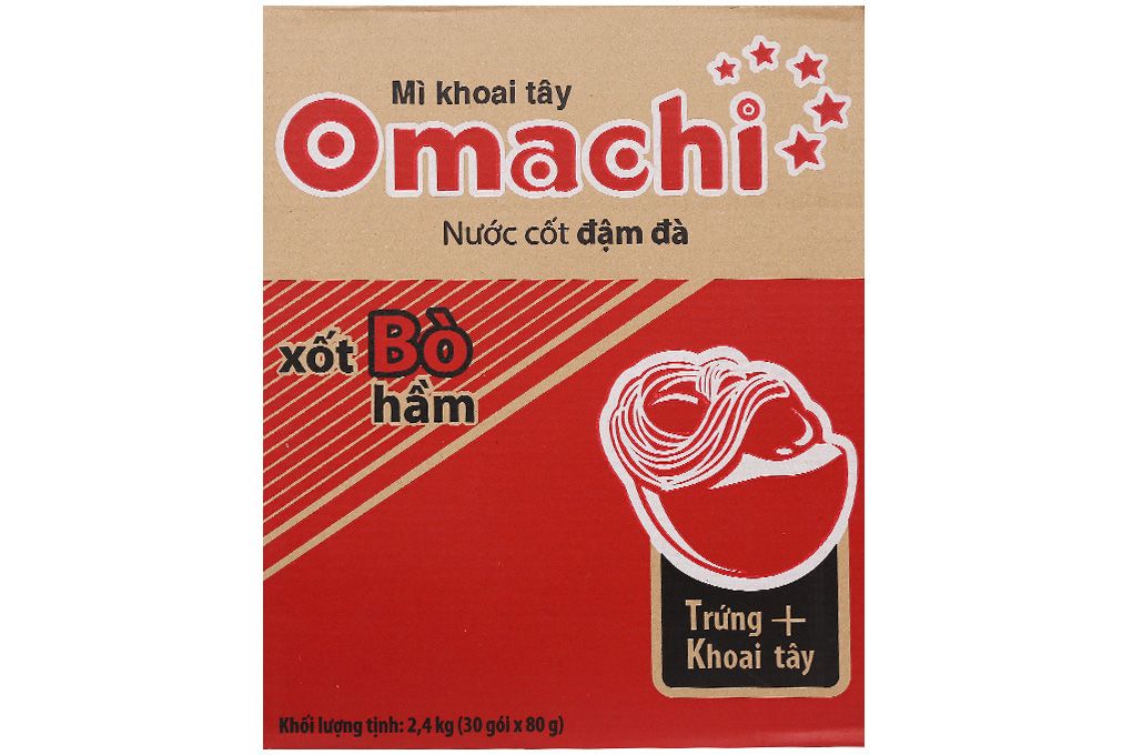 Mì Khoai Tây Omachi Xốt Bò Hầm (80g)