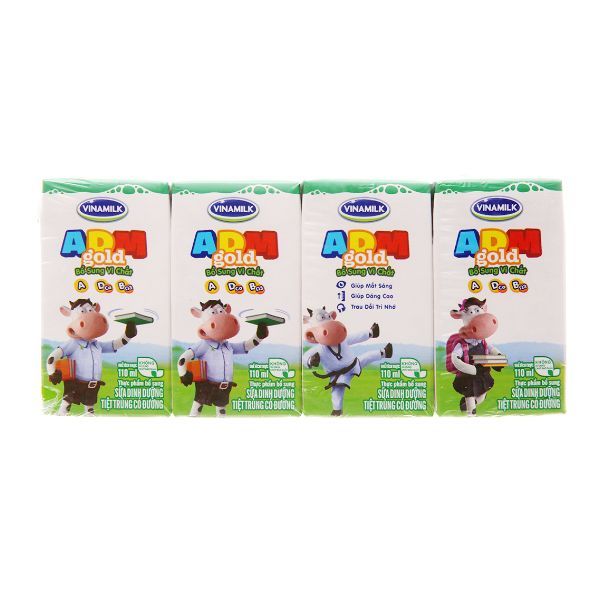 Sữa Tiệt Trùng ADM Gold Vinamilk Có Đường (110ml)
