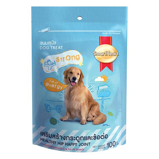 Bánh Snack SmartHeart Giúp Cho Hông Và Khớp Khỏe Mạnh Dành Cho Chó Gói 100g