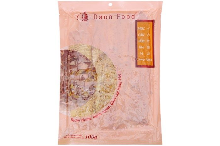 Mực Cán Tẩm Gia Vị Spicy Squid Dann Food (100g)