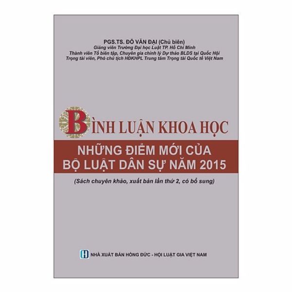 Bình Luận Khoa Học - Những Điểm Mới Của Bộ Luật Dân Sự Năm 2015
