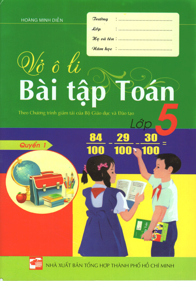 Vở Ô Li Bài Tập Toán Lớp 5 - Quyển 1