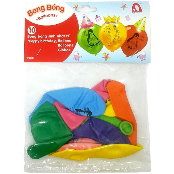  Bóng Bóng Balloons Sinh Nhật (Bịch 10 Cái) 