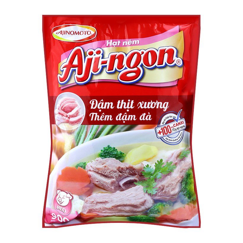  Hạt Nêm Aji-ngon - Đậm Xương Thịt Thêm Đậm Đà (900g) 