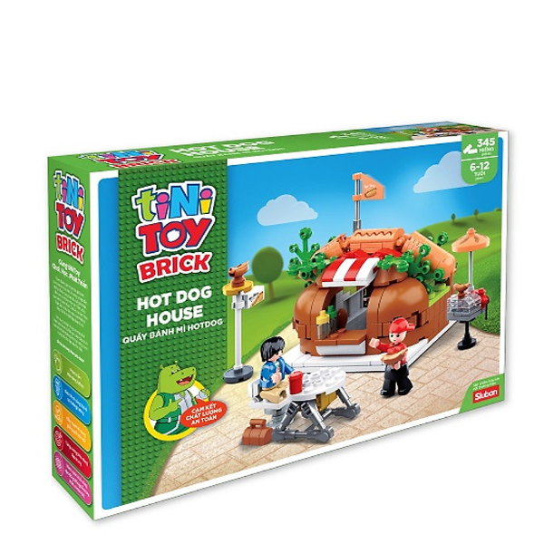 Đồ Chơi Lắp Ráp Tinitoy Quầy Bánh Mì Hotdog - YY741950 (345 Mảnh Ghép)