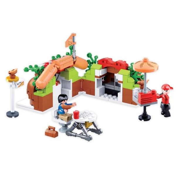 Đồ Chơi Lắp Ráp Tinitoy Quầy Bánh Mì Hotdog - YY741950 (345 Mảnh Ghép)