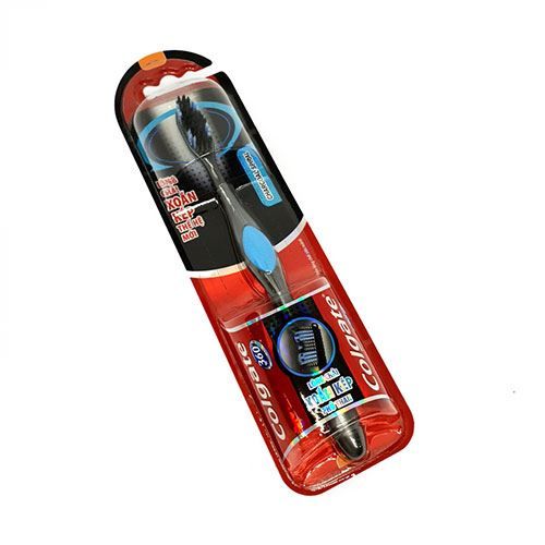Bàn Chải Đánh Răng Colgate Lông Chải Xoắn Kép Phủ Than