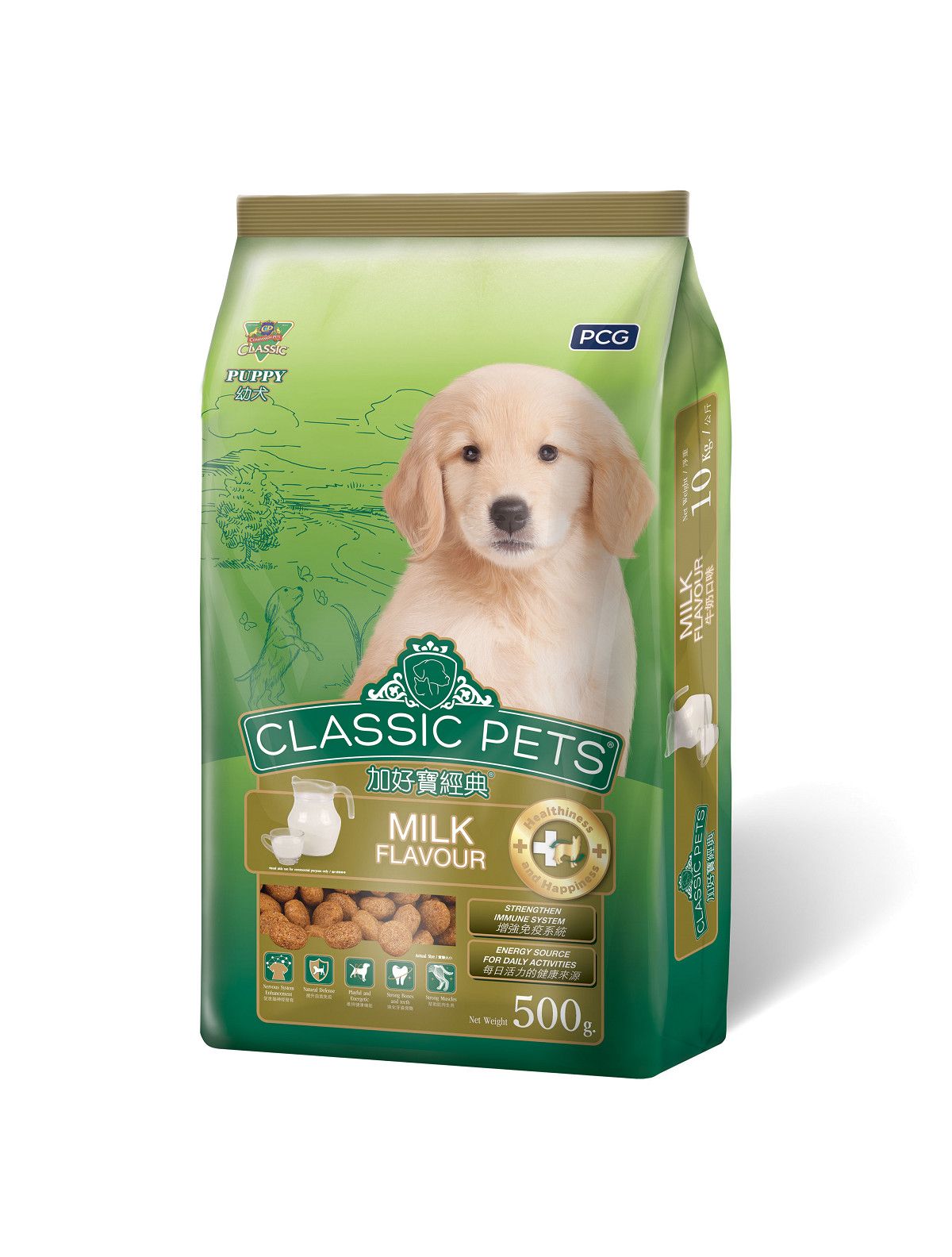 Đồ Ăn Cho Chó Con Classic Pets Hương Vị Sữa Gói 500g
