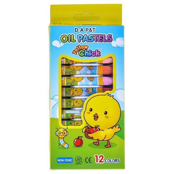 Bút Sáp Dầu Gà Vàng Dong-A (Hộp Giấy 12 Màu)