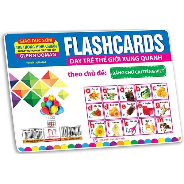 Flashcards Dạy Trẻ Thế Giới Xung Quanh Theo Chủ Đề - Bảng Chữ Cái Tiếng Việt