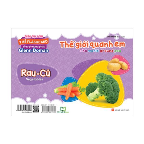 Thẻ Flashcard Theo Phương Pháp Glenn Doman - Thế Giới Quanh Em: Rau - Củ