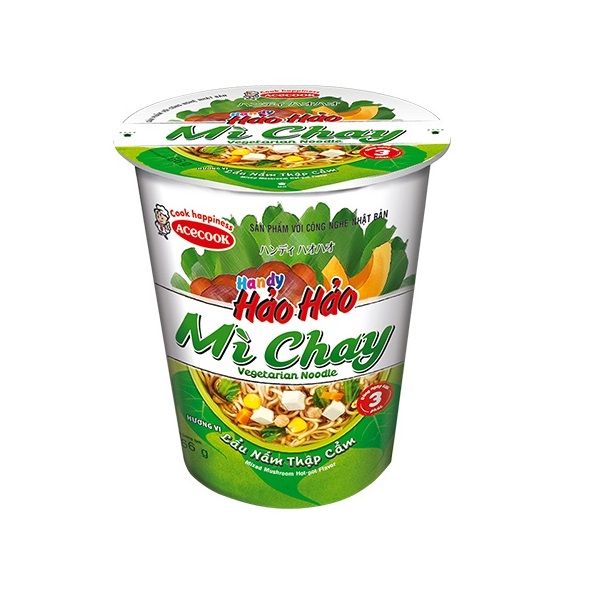 Ly Mì Handy Hảo Hảo Chay - Lẩu Nấm Thập Cẩm (66g)
