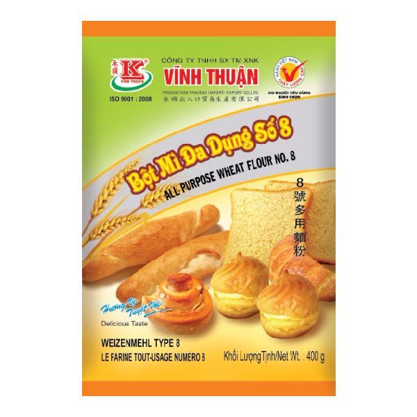 Bột Mì Đa Dụng Số 8 Vĩnh Thuận (400g)