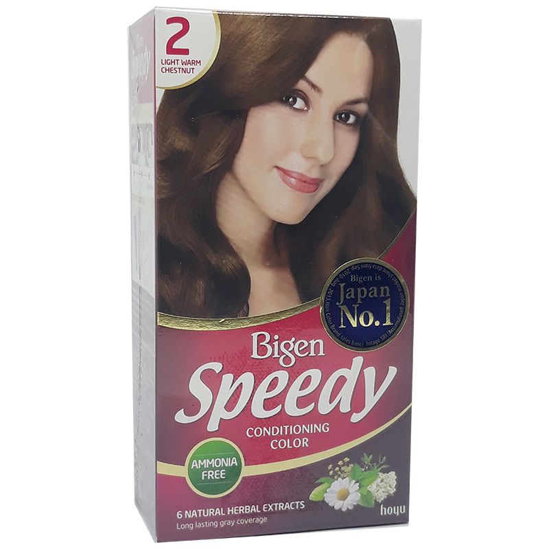Kem Nhuộm Tóc Bigen Speedy Conditioning Color 2 - Nâu Hạt Dẻ Ánh Vàng