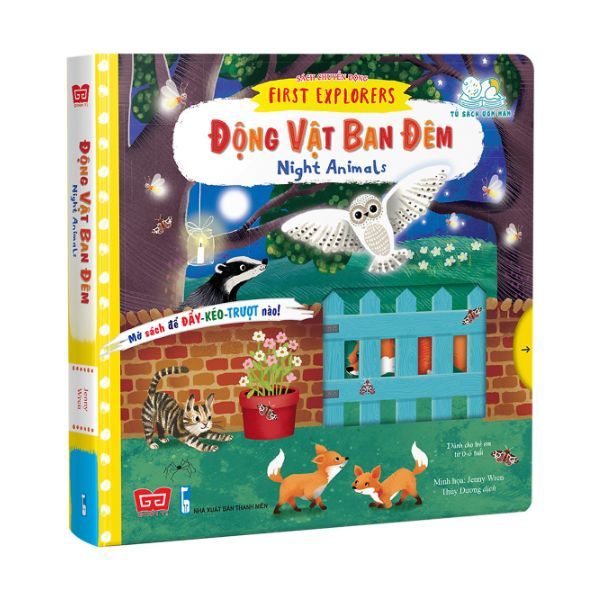 Sách Tương Tác - Sách Chuyển Động - First Explorers - Night Animals - Động Vật Ban Đêm
