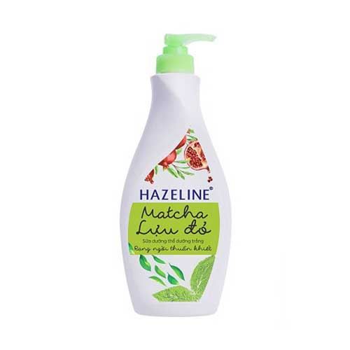  Sữa Dưỡng Thể Hazeline Matcha Lựu Đỏ - Trắng Da Rạng Ngời Thuần Khiết ( 370ml) 