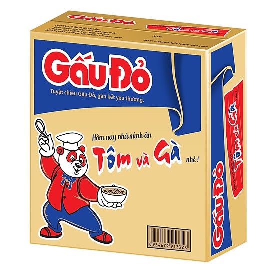 Mì Gấu Đỏ Tôm Và Gà ( 64g )